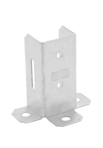 Podstawa słupa otwarta przykręcana do betonu PSP DX 45 ZN 46x102x41x1,5 (ZN)  [DOMAX]