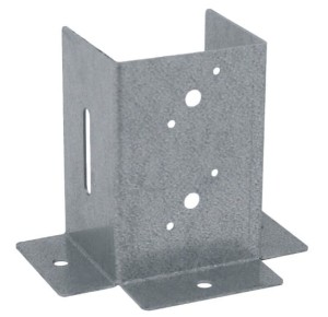 Podstawa słupa otwarta przykręcana do betonu PSP DX 70 ZN 71x154x67x2,0 (ZN)  [DOMAX]