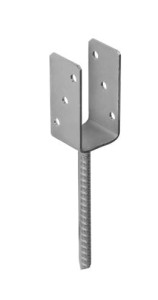 Podstawa słupa do betonu PS 60U ZNO 61x120x60x4,0 (cynk ogniowy) [DOMAX]