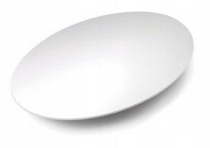 OSŁONA WYLOTU SUFITOWA OKRĄGŁA O 180 mm,kolor RAL9016 (gładki) VASCO