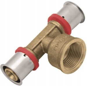 TRÓJNIK MOSIĘŻNY ZAPRASOWYWANY PRESS 25x1/2" GW KAN-THERM