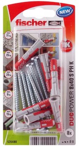 KOŁEK UNIWERSALNY Z WKRĘTEM O ŁBIE SOCZEWKOWYM DUOPOWER 8X40 S PH K NV