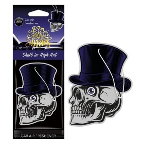 ZAWIESZKA DO AUTA MUERTOS SKULL IN HIGH HAT ZAPACH [AROMA CAR]
