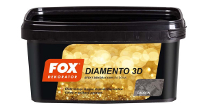 FOX FARBA DEKORACYJNA DIAMEN. 3D CARBON 1L