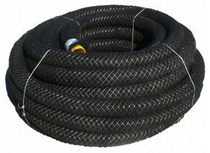 Rura drenarska PVC-U 125 z filtrem z PP PIPELIFE ( czarny ) (50m)