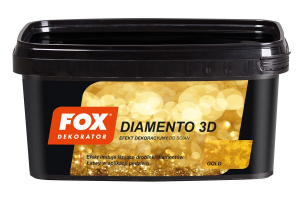 FOX FARBA DEKORACYJNA DIAMENT 3D GOLD 1L