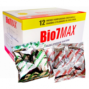 BIO7 MAX 2kg Aktywator Bakterie do oczyszczalni, Usuwa ZAPACH TŁUSZCZ