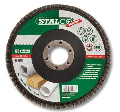 TARCZA LISTKOWA 125 GR 100 STALCO PREMIUM S-62250