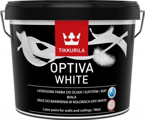 Farba lateksowa Tikkurila Optiva White biała baza A 9l