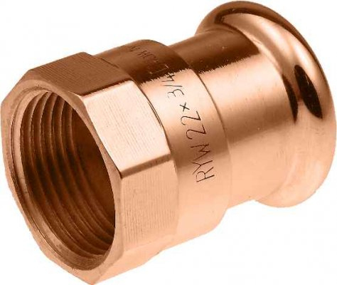 MUFA 22x1/2' PRASA COPPER KAN (5/100)(M)