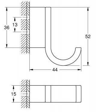 WIESZAK SELECTION ROBE HOOK GROHE