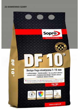 FUGA SOPRO DF10 KAMIENNO SZARY 22 / 2KG