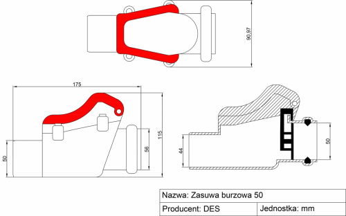 Zasuwa burzowa 50 DES