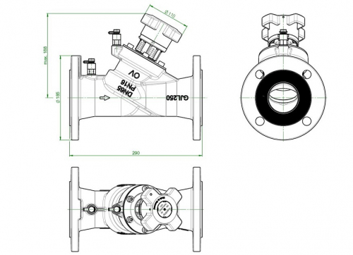 ZAWÓR REGULACYJNY H-CONTROL VFC DN 65 (oventrop)