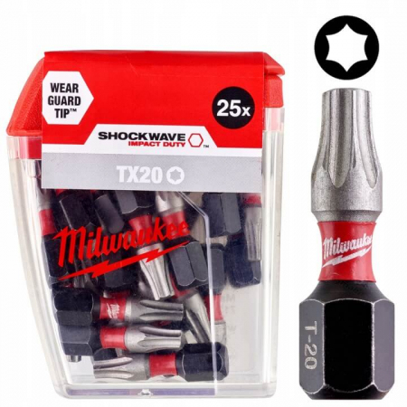 MILWAUKEE Bit udarowy Shockwave CDTX20 x 50mm (25szt)