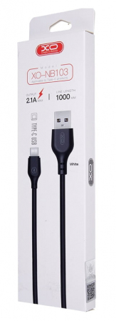 KABEL NB103 USB - USB-C 1,0M 2,1A CZARNY [XO]