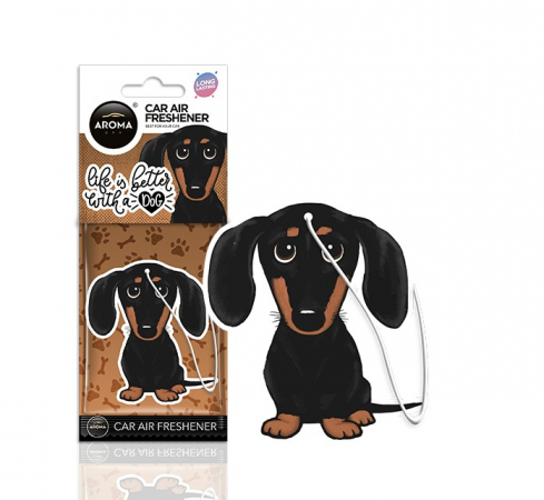 ZAWIESZKA DO AUTA SAUSAGE DOG ZAPACH [AROMA CAR]