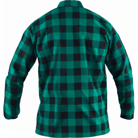 KOSZULA FLANELOWA 'SQUARE' ZIELONA 'M' STALCO